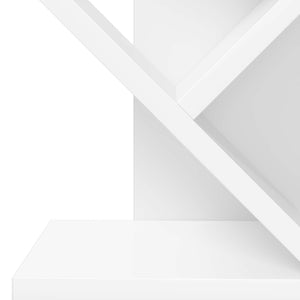 Βιβλιοθήκη Δέντρου 6-Επιπέδων 30 x 18 x 100 εκ Λευκό - Pakobazaar