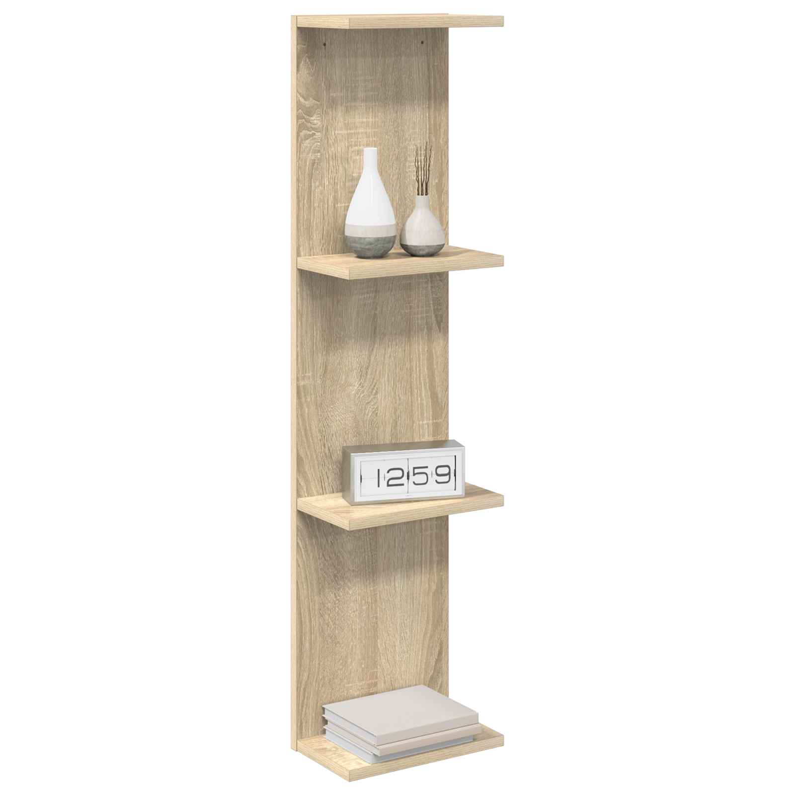 Ράφι Τοίχου 2 pcs Sonoma Δρυς 25 x 15 x 100 εκ
