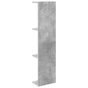 Ράφι Τοίχου 2 pcs Γκρι Σκυροδέματος 25 x 15 x 100 εκ - Pakobazaar