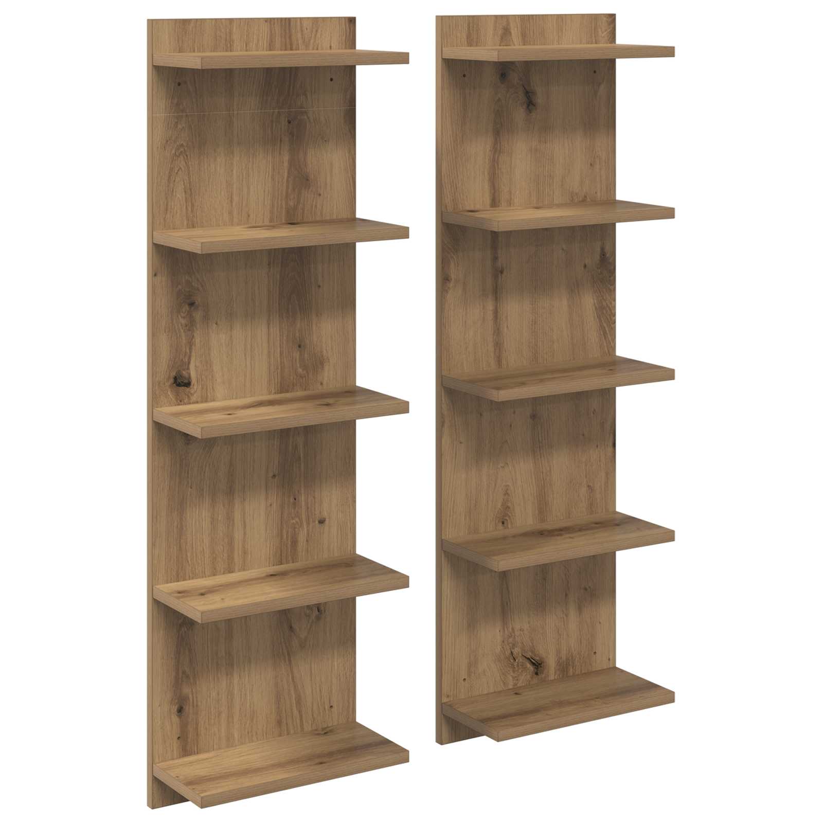 Ράφι Τοίχου 2 pcs Artisan Δρυς 30 x 15 x 100 εκ