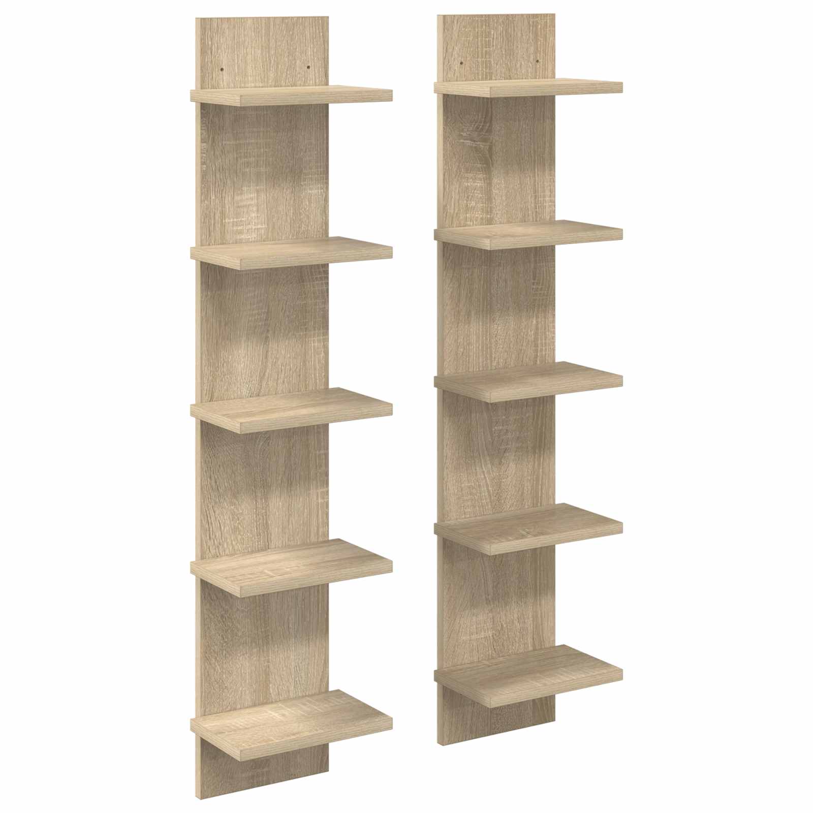 Ράφι Τοίχου 2 τμχ. Sonoma Δρυς 22 x 15 x 100 εκ - Pakobazaar