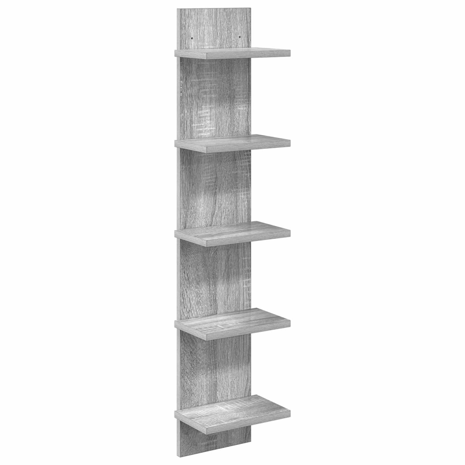 Ράφι Τοίχου Γκρι Sonoma 22 x 15 x 100 εκ Επεξεργασμένο Ξύλο