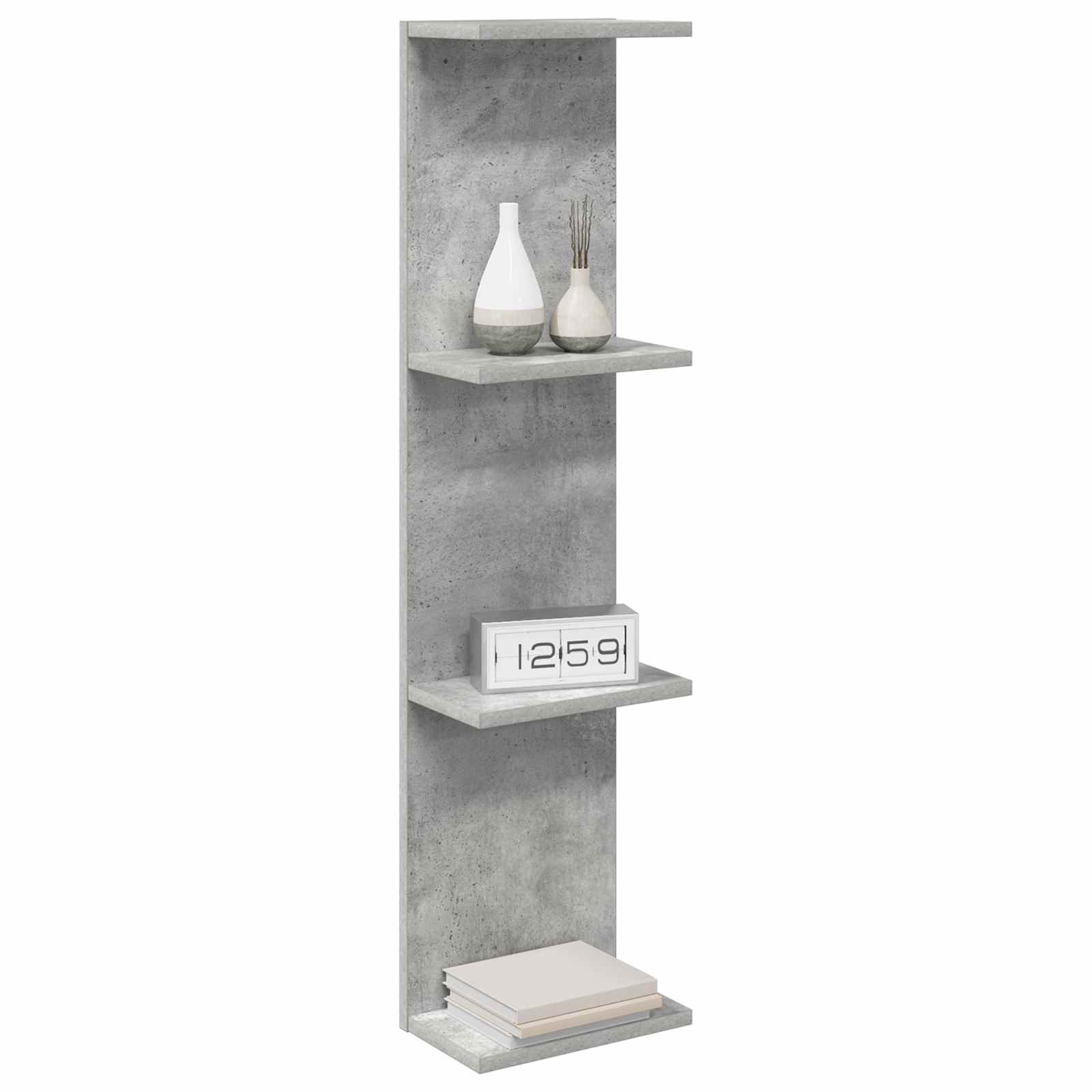 Ράφι Τοίχου 2 pcs Γκρι Σκυροδέματος 22 x 15 x 100 εκ