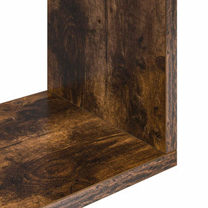 Ράφι Τοίχου Καπνισμένο Ξύλο Δρυός 130 x 10 x 50 εκ. - Pakobazaar