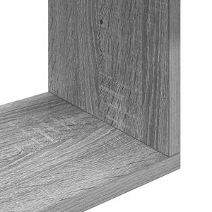 Ράφι Τοίχου Γκρι Sonoma 130 x 10 x 50 εκ. Επεξεργασμένο Ξύλο - Pakobazaar
