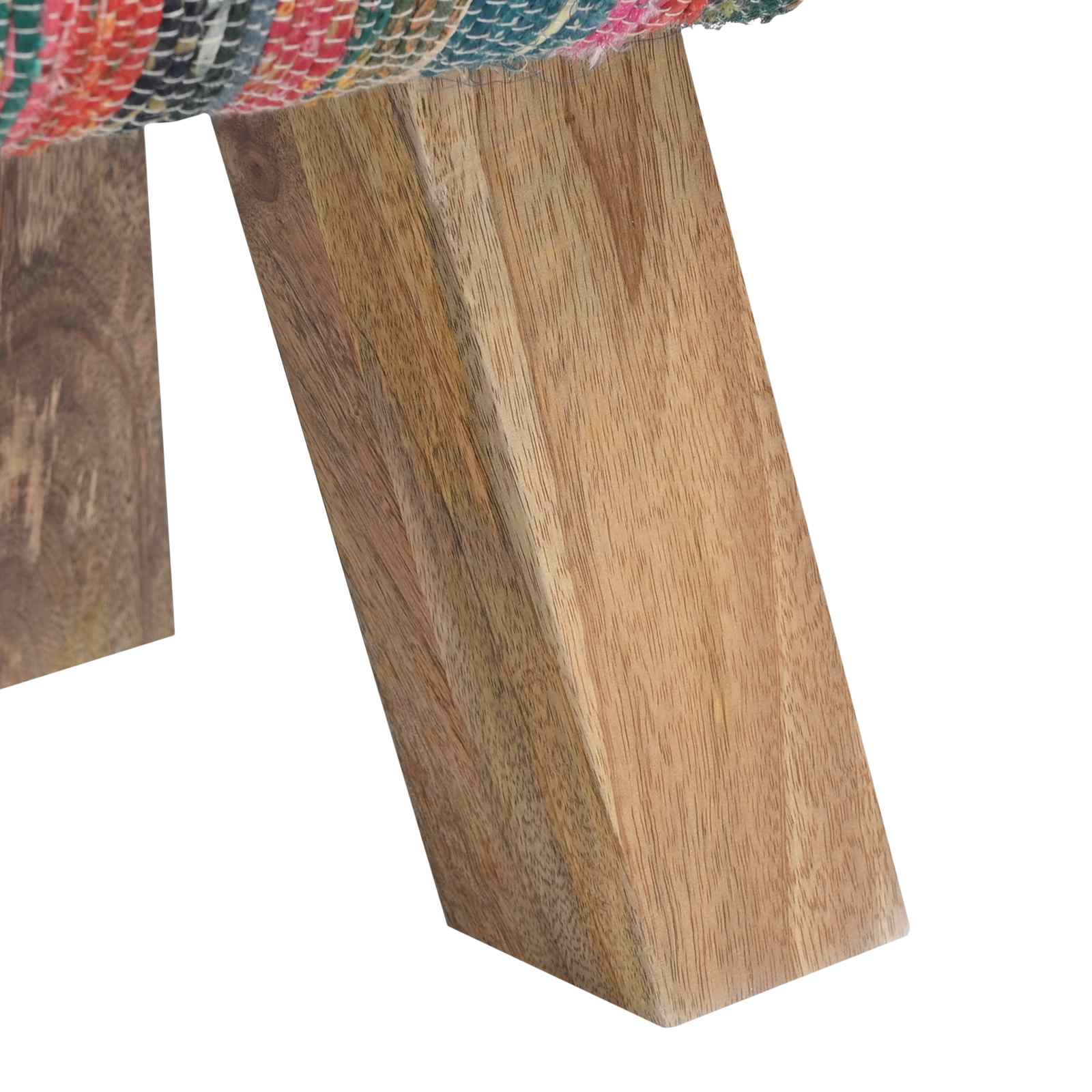 παγκάκι 110 x 30 x 45 εκ. Αληθινό Δέρμα Πολύχρωμο - Pakobazaar