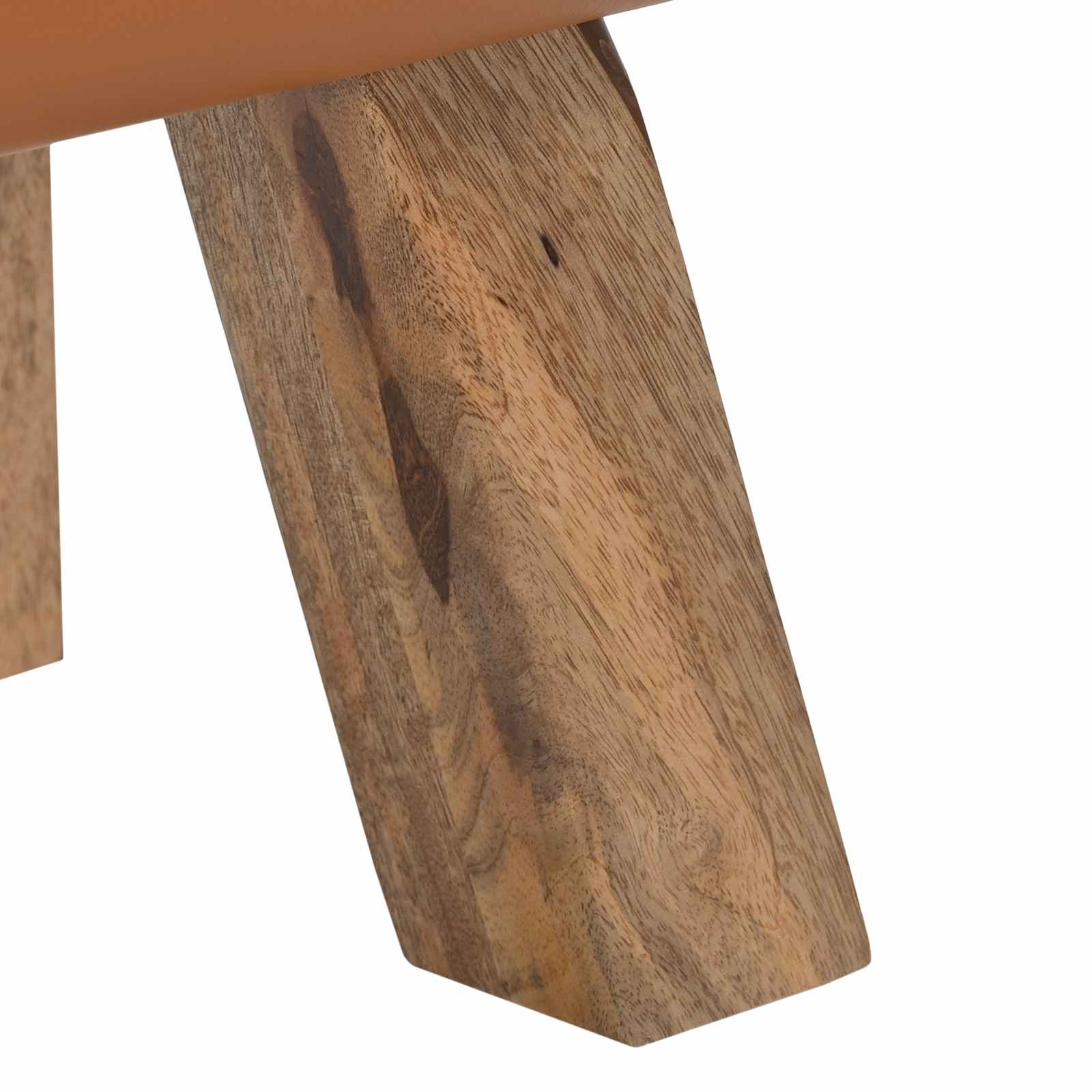 παγκάκι Καφέ 110 x 30 x 45 εκ. Αληθινό Δέρμα - Pakobazaar