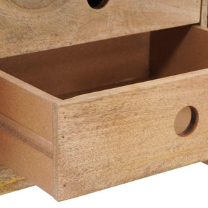 παγκάκι 110 x 30 x 45 εκ. Αληθινό Δέρμα Καφέ