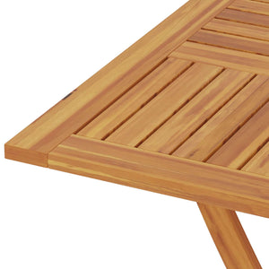Αναδιπλούμενο Τραπέζι Κήπου Φυσικό 90 x 90 x 75 cm