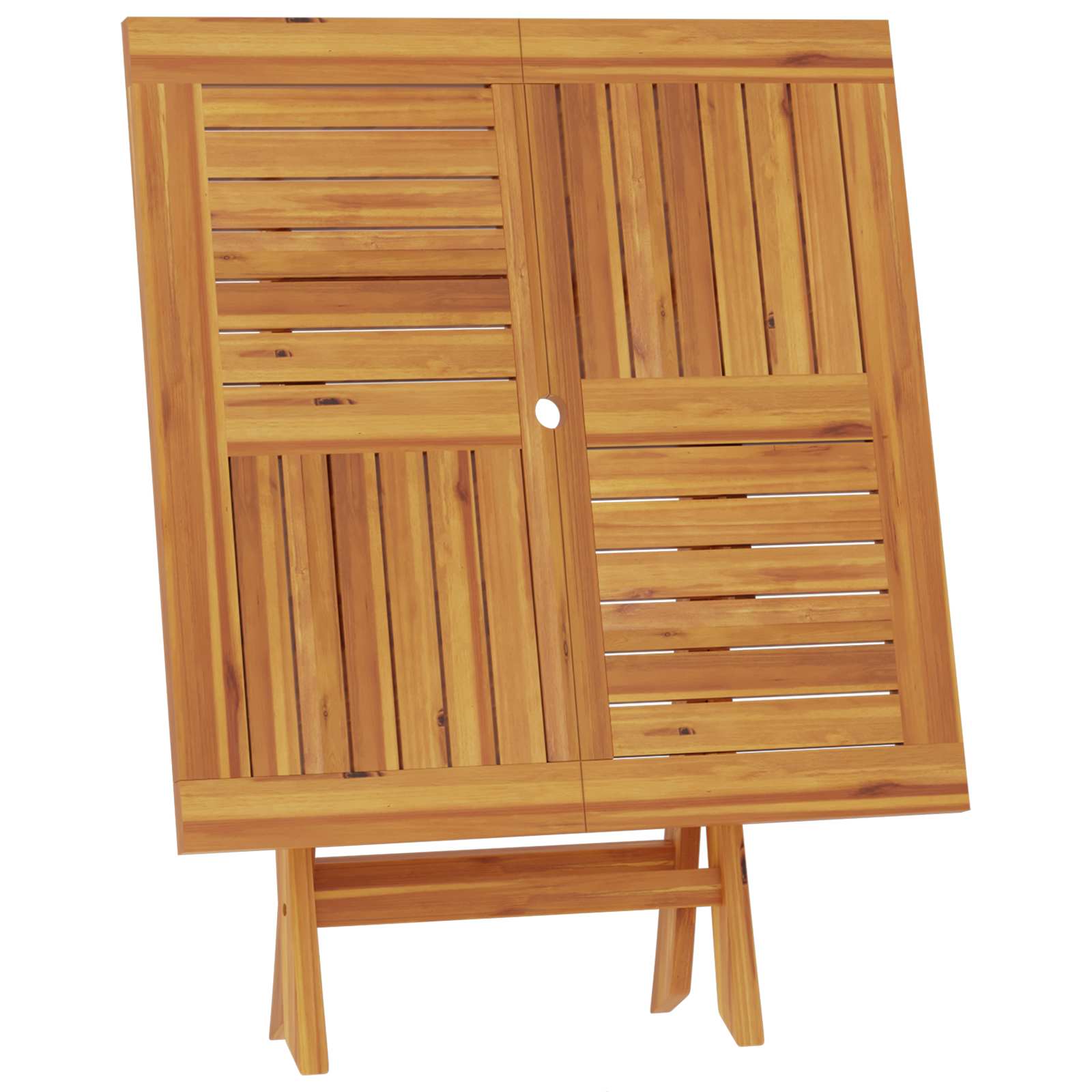 Αναδιπλούμενο Τραπέζι Κήπου Φυσικό 90 x 90 x 75 cm