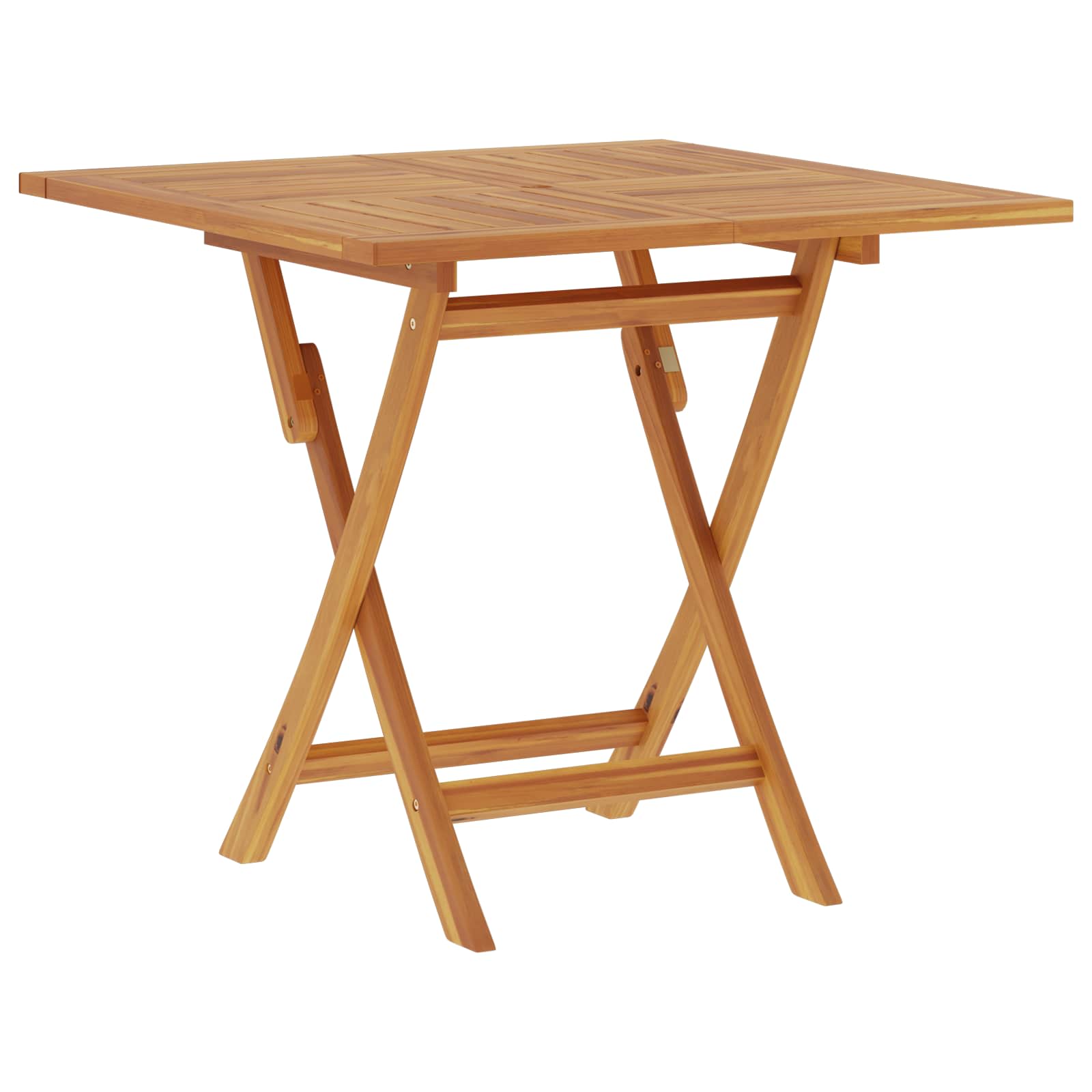 Αναδιπλούμενο Τραπέζι Κήπου Φυσικό 90 x 90 x 75 cm
