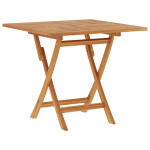 Αναδιπλούμενο Τραπέζι Κήπου Φυσικό 90 x 90 x 75 cm