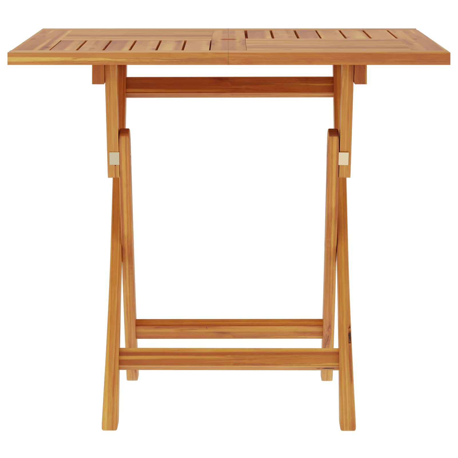 Αναδιπλούμενο Τραπέζι Κήπου Φυσικό 90 x 90 x 75 cm