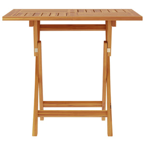 Αναδιπλούμενο Τραπέζι Κήπου Φυσικό 90 x 90 x 75 cm