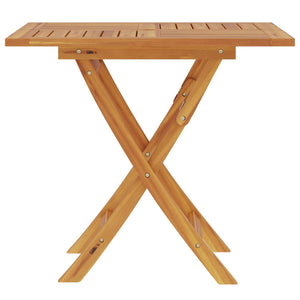 Αναδιπλούμενο Τραπέζι Κήπου Φυσικό 90 x 90 x 75 cm