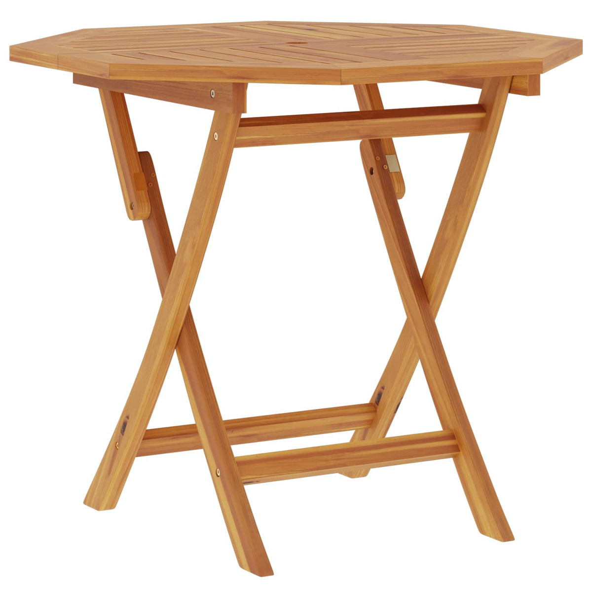 Αναδιπλούμενο Τραπέζι Κήπου Φυσικό 90 x 90 x 75 cm