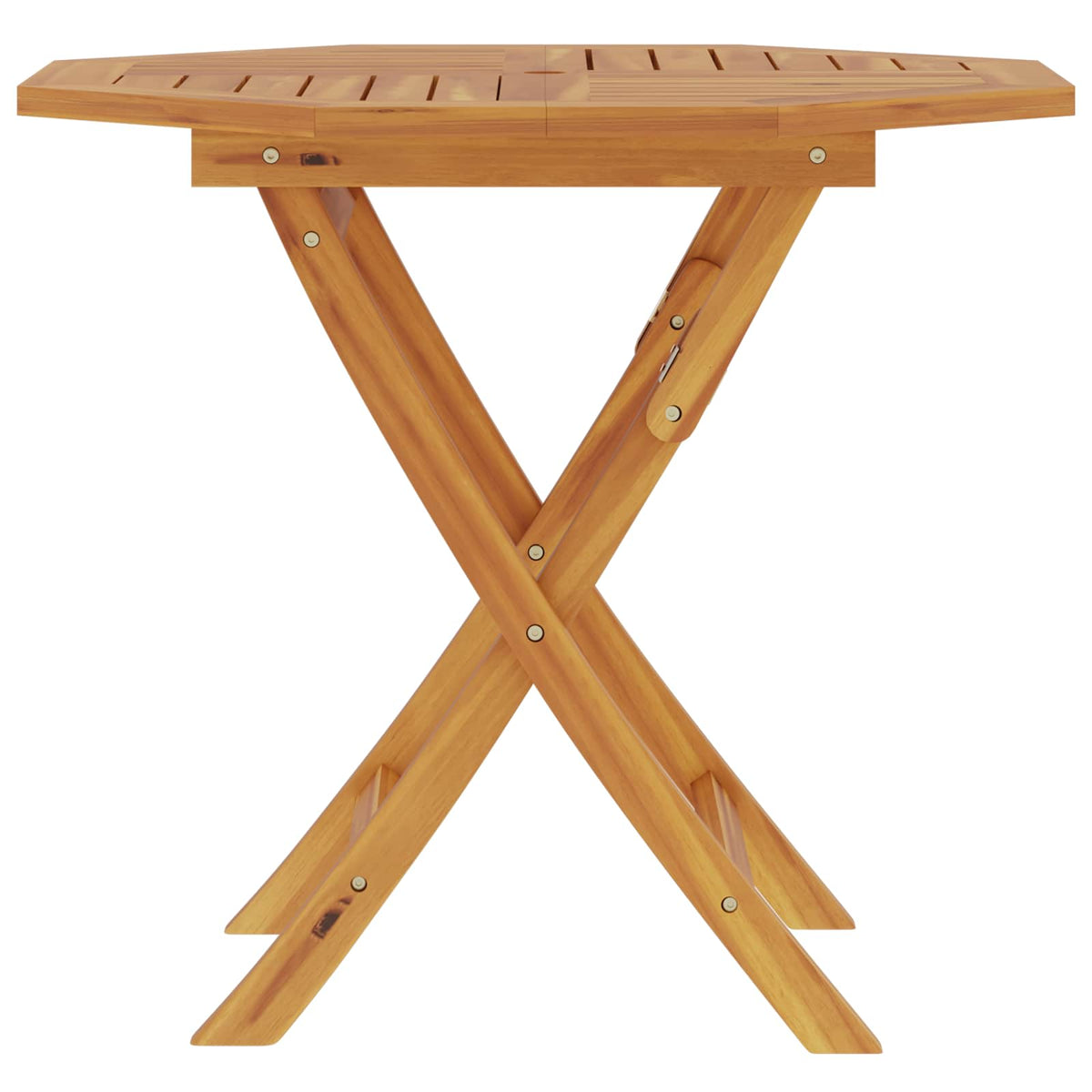 Αναδιπλούμενο Τραπέζι Κήπου Φυσικό 90 x 90 x 75 cm