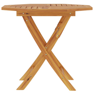 Αναδιπλούμενο Τραπέζι Κήπου Φυσικό 90 x 90 x 75 cm