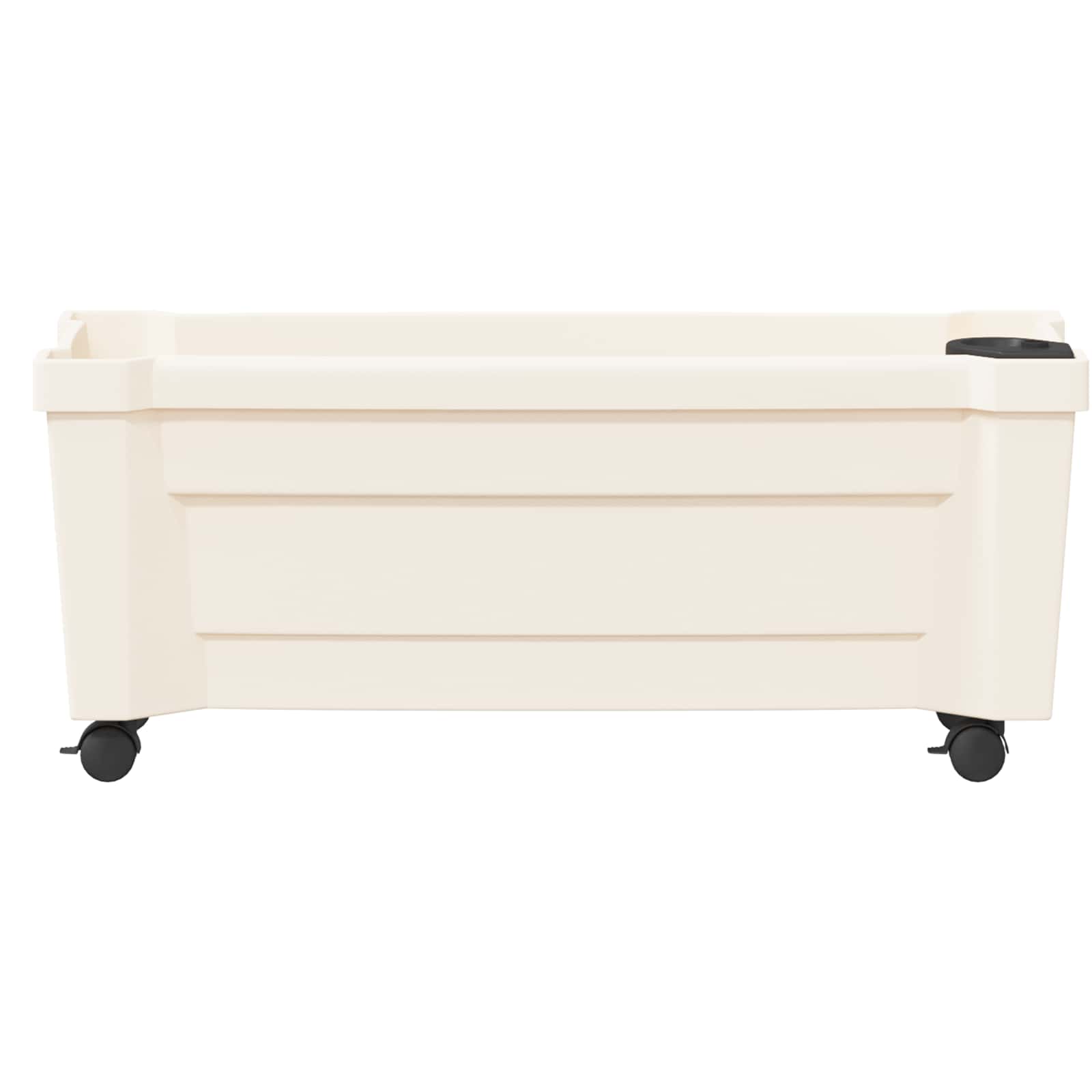 Γλάστρα Calypso με Ρόδες Λευκό 79 x 35 x 33 εκ PP - Pakobazaar