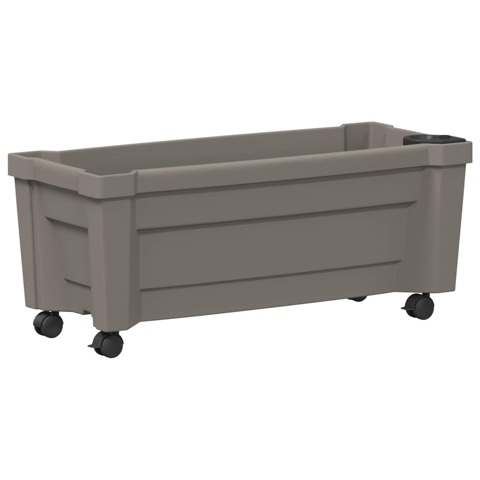 Γλάστρα Calypso με Ρόδες Γκρι 79 x 35 x 33 εκ PP - Pakobazaar