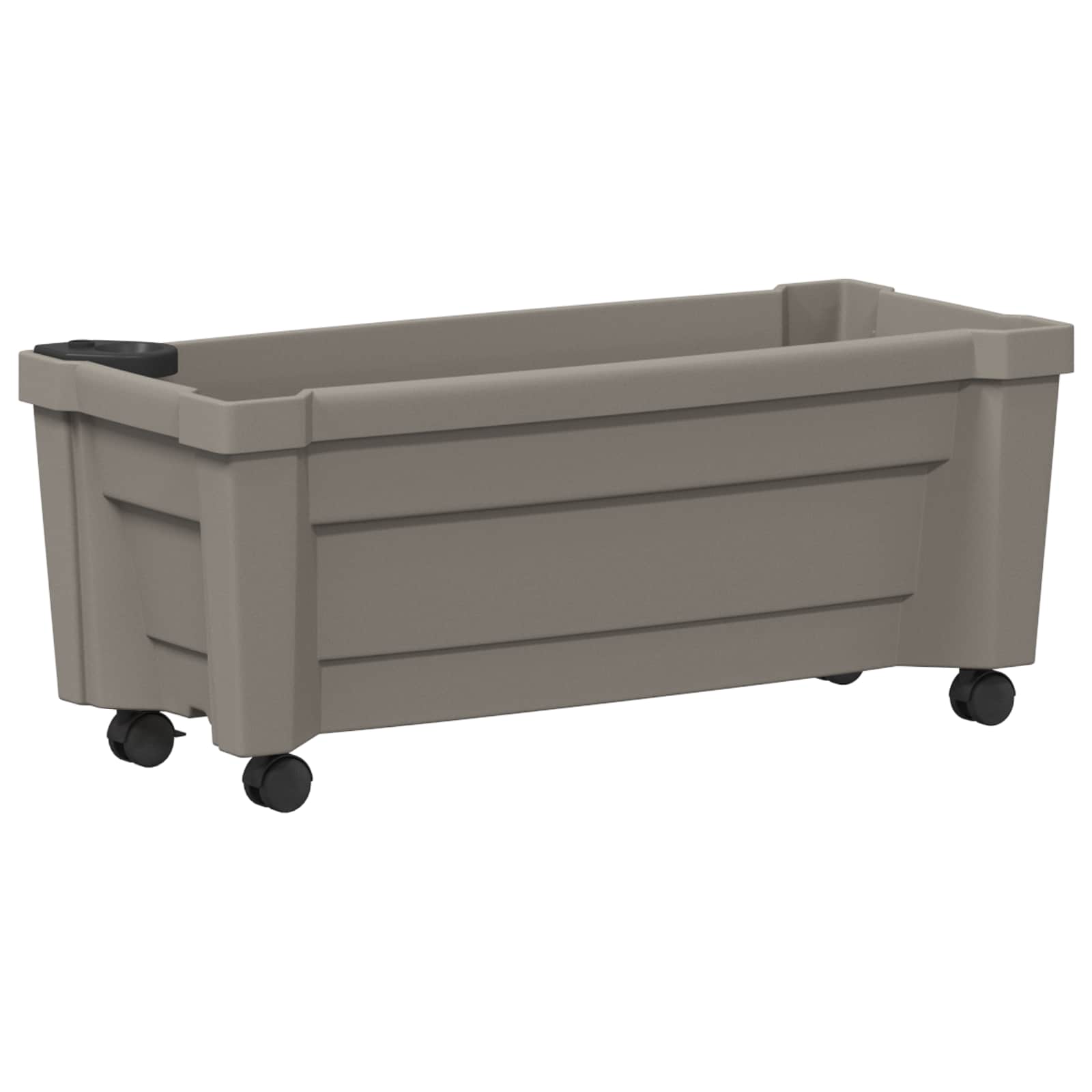 Γλάστρα Calypso με Ρόδες Γκρι 79 x 35 x 33 εκ PP - Pakobazaar