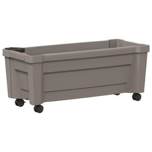 Γλάστρα Calypso με Ρόδες Γκρι 79 x 35 x 33 εκ PP - Pakobazaar
