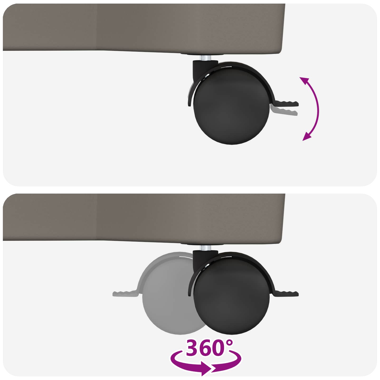 Γλάστρα Calypso με Ρόδες Γκρι 79 x 35 x 33 εκ PP - Pakobazaar
