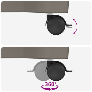 Γλάστρα Calypso με Ρόδες Γκρι 79 x 35 x 33 εκ PP - Pakobazaar