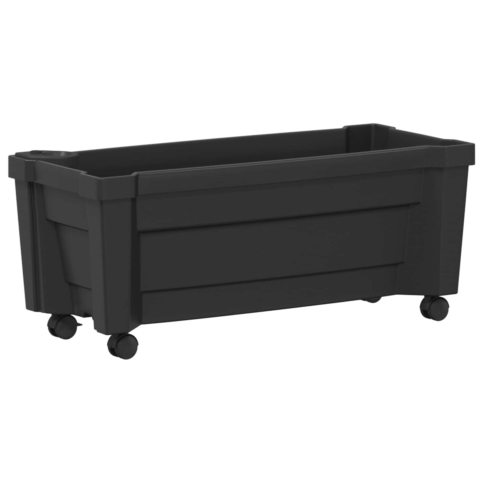 Γλάστρα Calypso με Ρόδες Ανθρακί 79 x 35 x 33 εκ PP - Pakobazaar