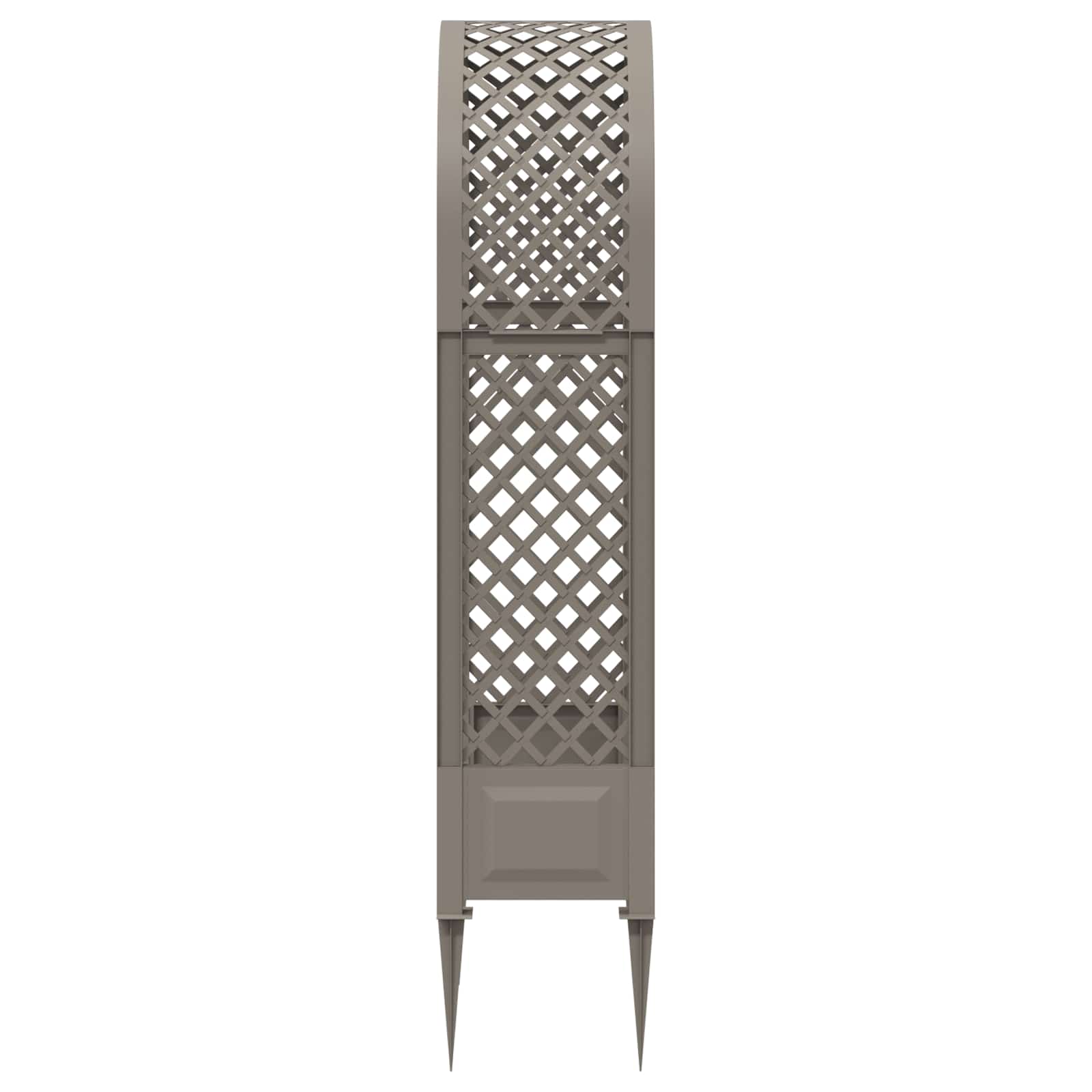 Αψίδα Ρόδων με Ακίδες Γκρι 97 x 43 x 218 εκ. PP - Pakobazaar