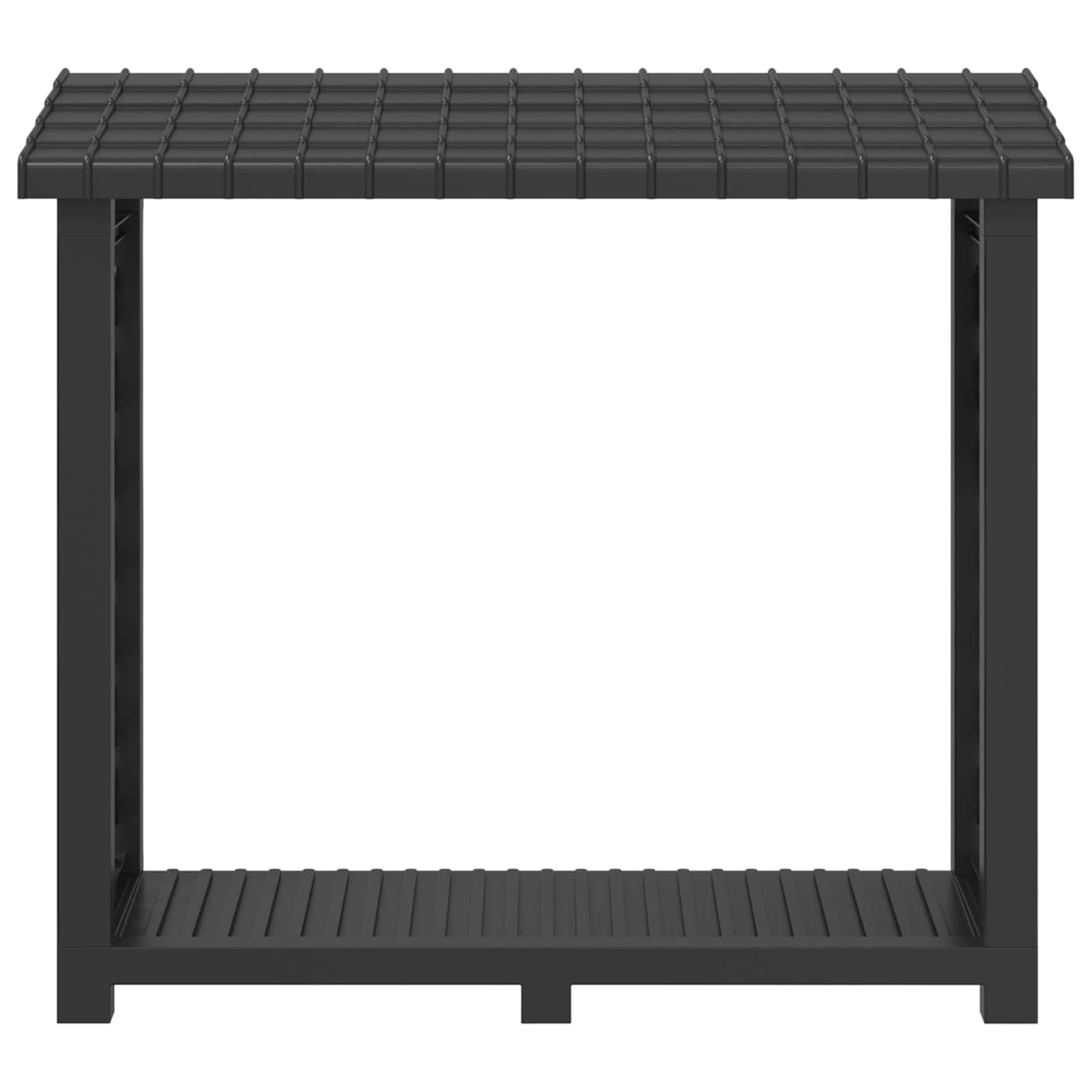 Ράφι ξύλων Ανθρακί 114 x 46 x 101 εκ. PP - Pakobazaar