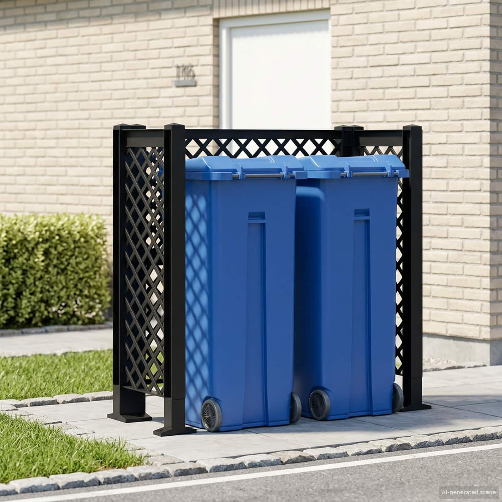 Πέργκολα κάδου Ανθρακί 123 x 47 x 114 εκ PP - Pakobazaar