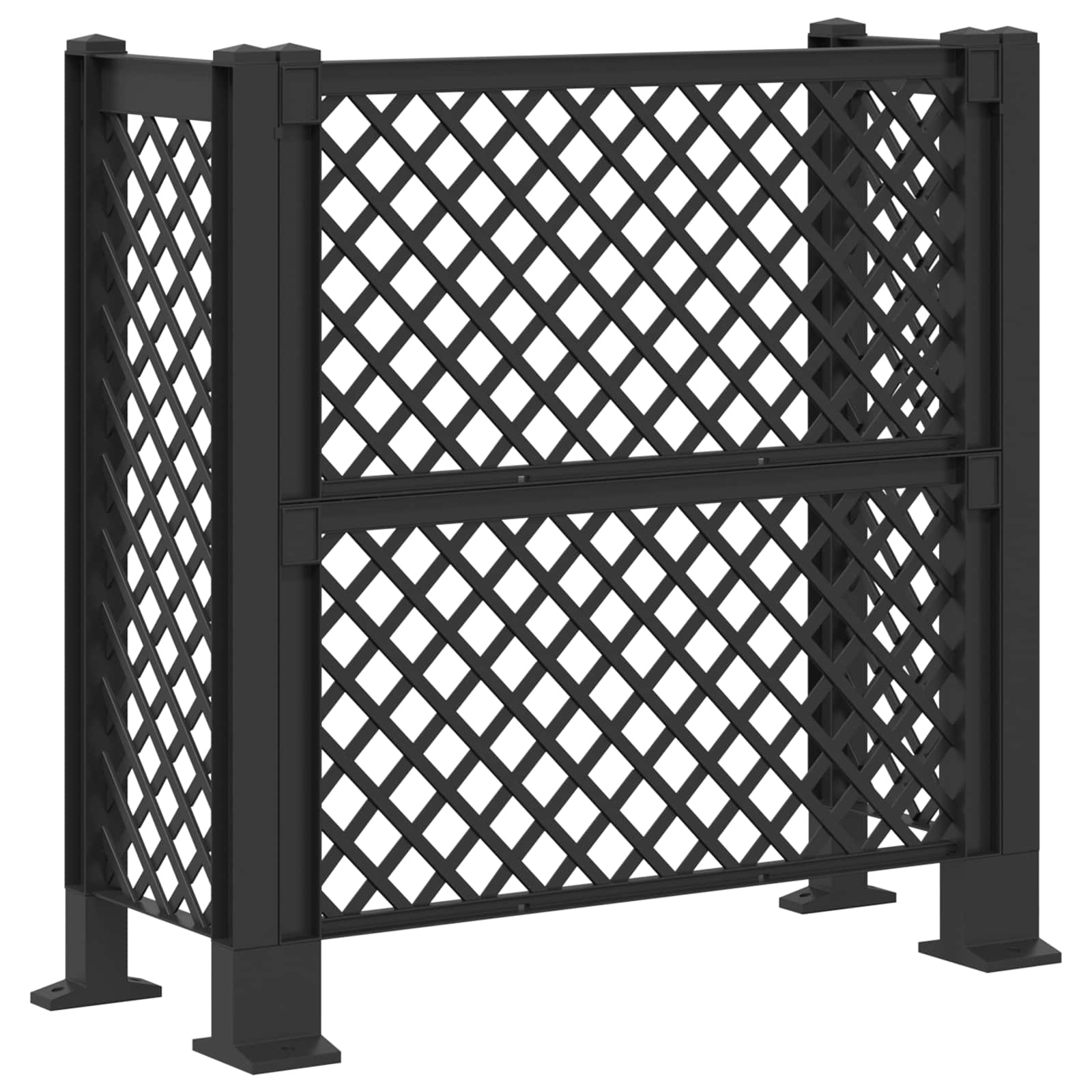 Πέργκολα κάδου Ανθρακί 123 x 47 x 114 εκ PP - Pakobazaar