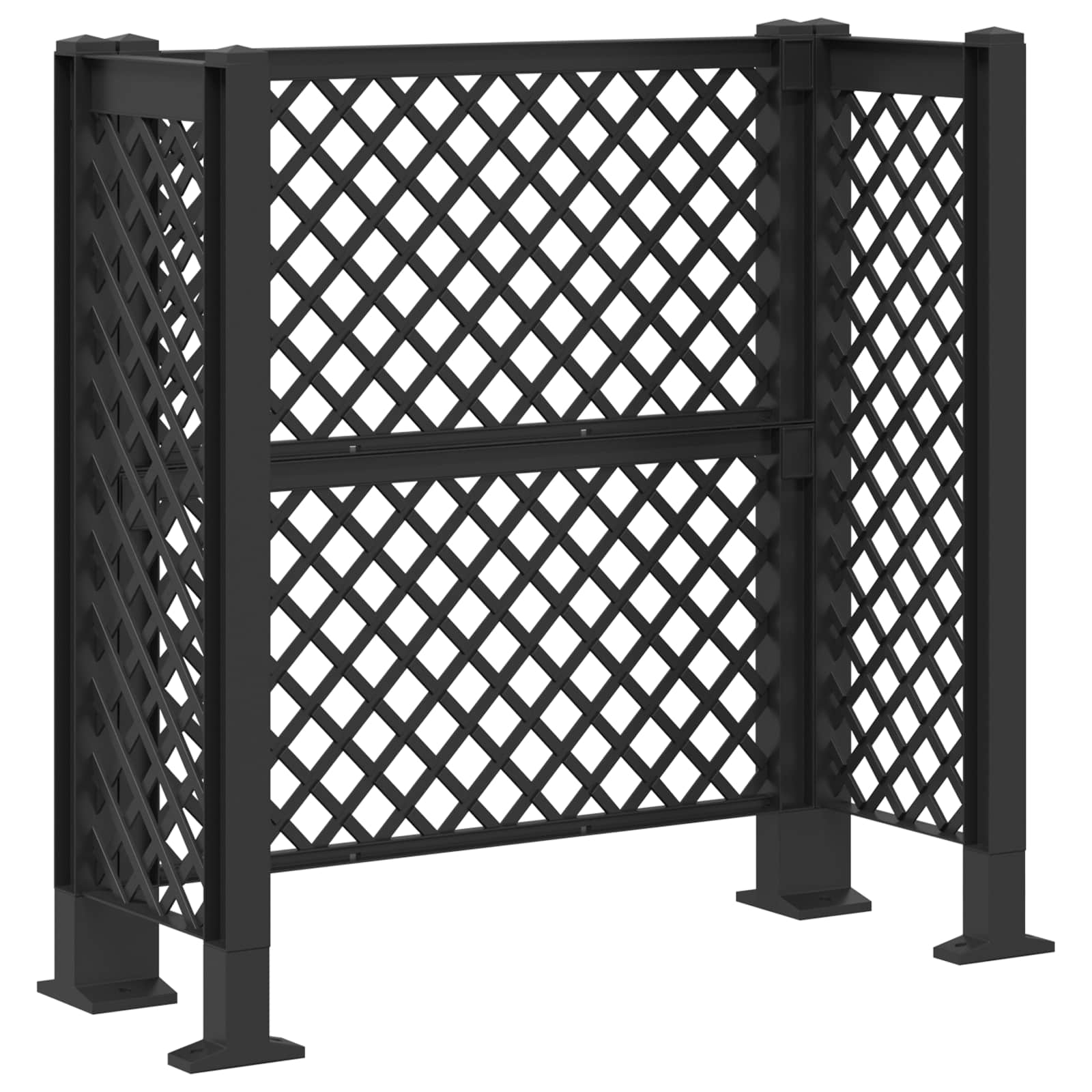 Πέργκολα κάδου Ανθρακί 123 x 47 x 114 εκ PP - Pakobazaar