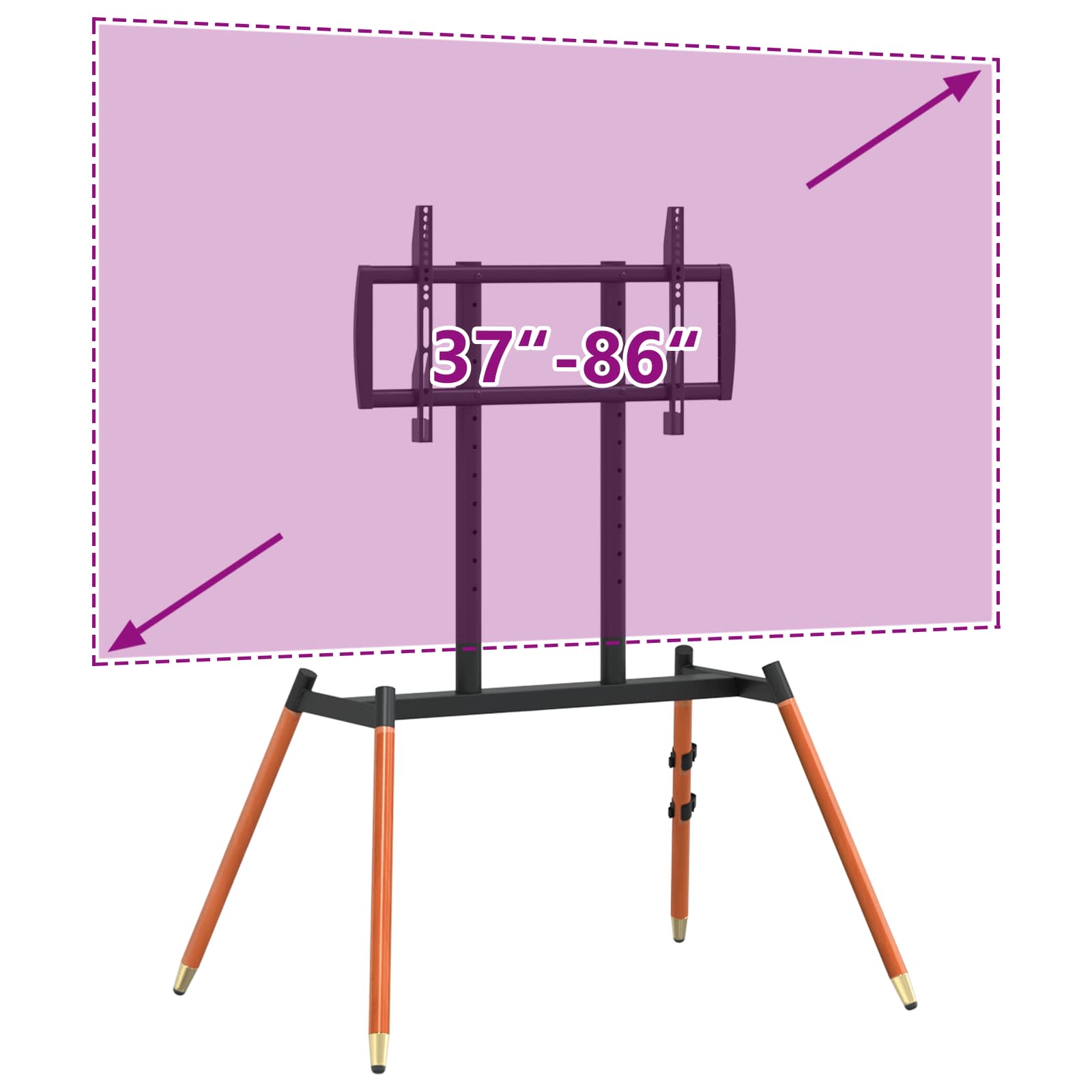 Βάση τηλεόρασης με καβαλάρη για 37-86 Inch Screen 60 kg