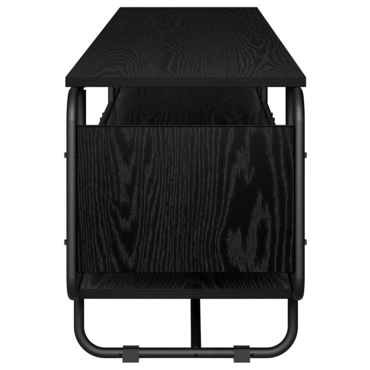 Βάση TV 180 x 36 x 45 εκ. Μαύρη Δρυς Επεξεργασμένο Ξύλο - Pakobazaar