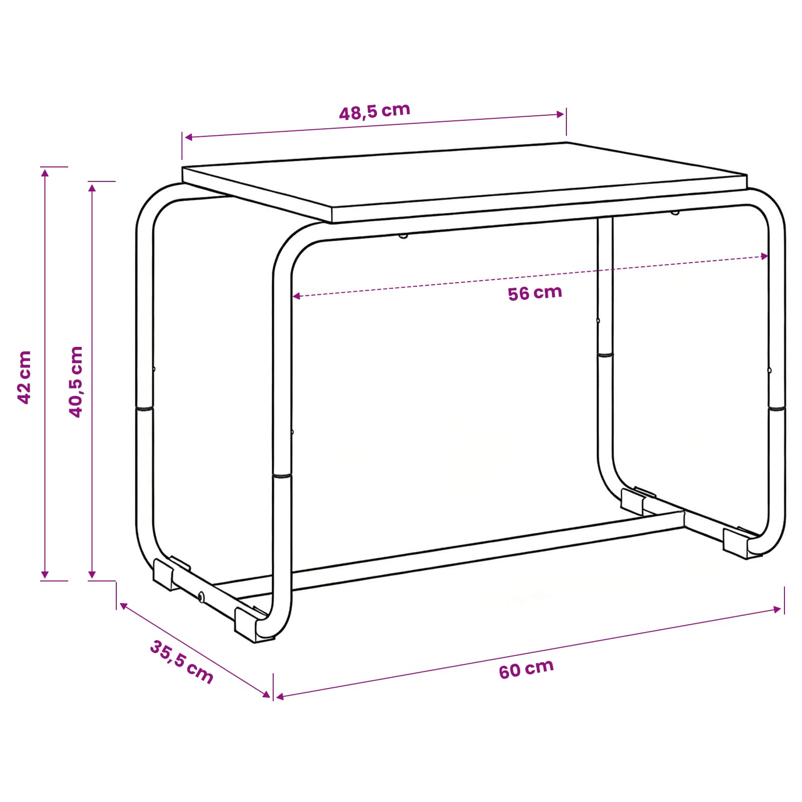 Βάση TV 60 x 35.5 x 42 cm Γκρι Sonoma Επεξεργασμένο Ξύλο - Pakobazaar