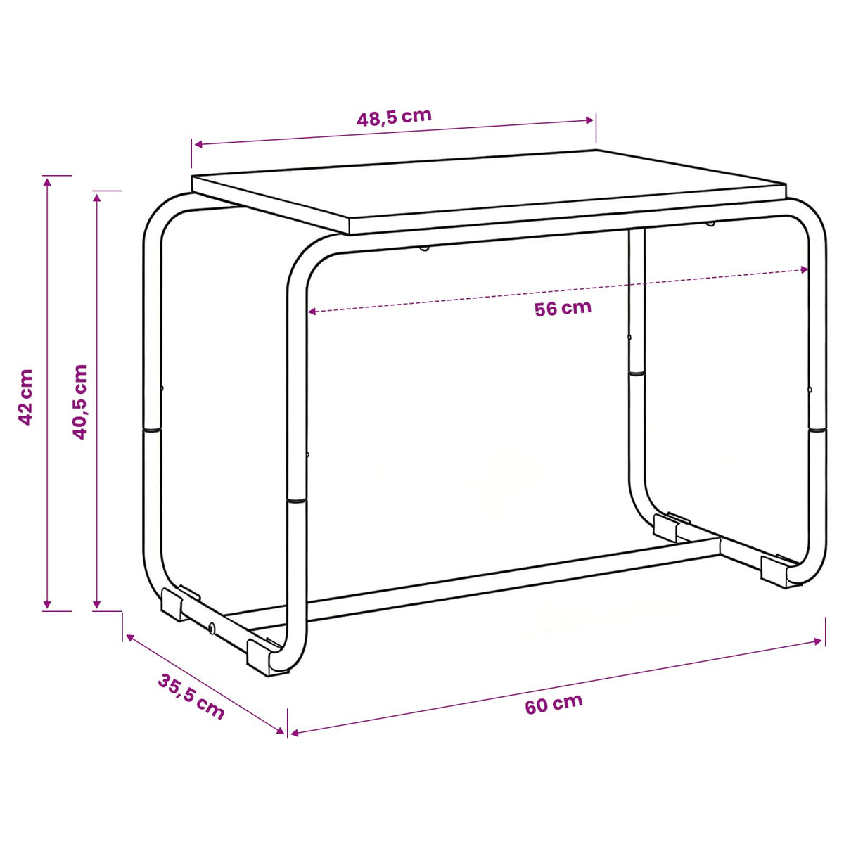 Βάση TV 60 x 35.5 x 42 cm Γκρι Sonoma Επεξεργασμένο Ξύλο - Pakobazaar