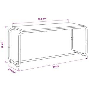 Βάση TV 98 x 35,5 x 42 cm Sonoma Δρυς Επεξεργασμένο Ξύλο - Pakobazaar