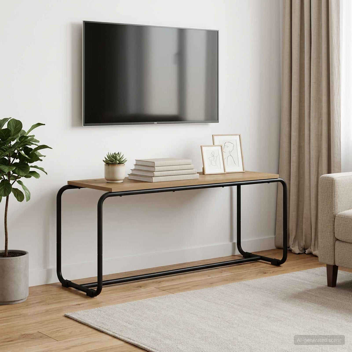 Βάση TV 98 x 35,5 x 42 cm Artisan Δρυς Επεξεργασμένο Ξύλο - Pakobazaar