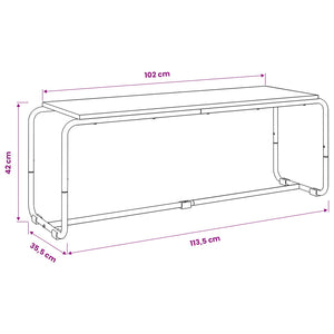 Βάση TV 113.5 x 35.5 x 42 cm Sonoma Δρυς Επεξεργασμένο Ξύλο