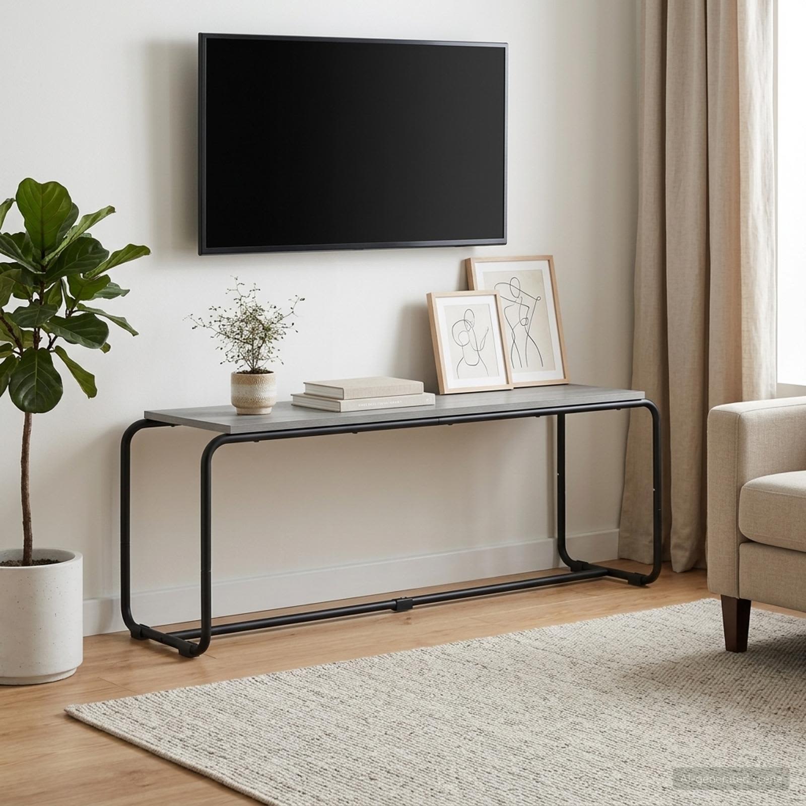 Βάση TV 113.5 x 35.5 x 42 cm Γκρι Sonoma Επεξεργασμένο Ξύλο - Pakobazaar