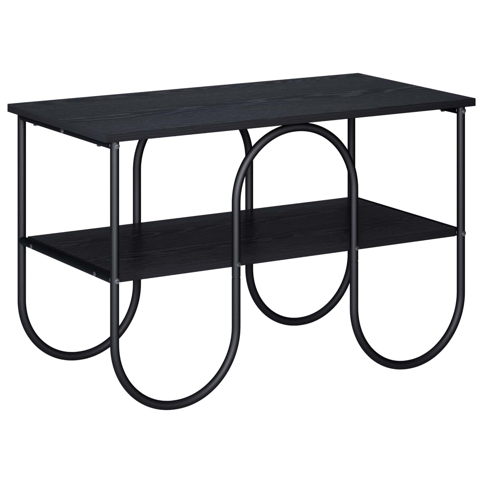 Βάση TV 80 x 40 x 50 cm Μαύρη Δρυς Επεξεργασμένο Ξύλο - Pakobazaar