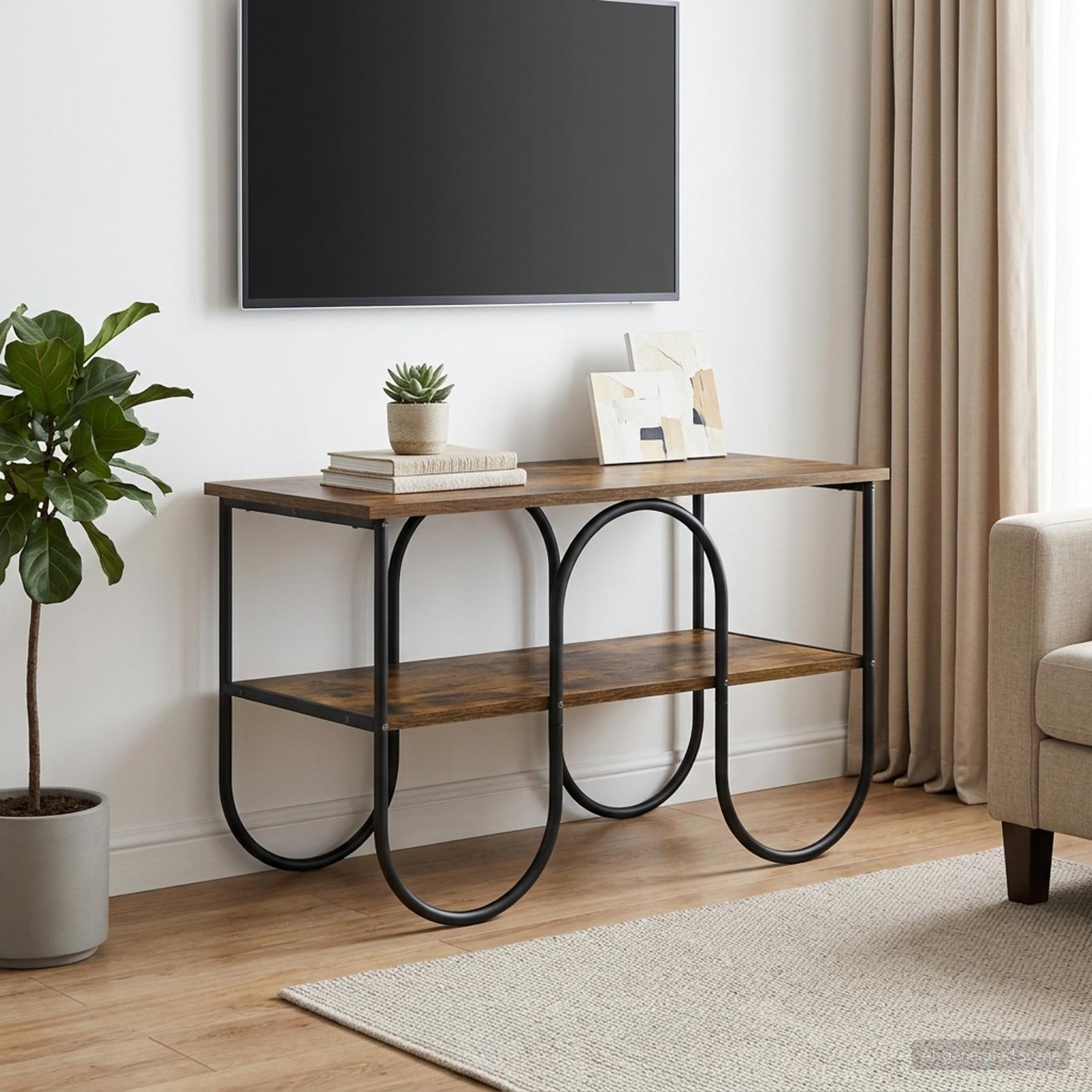 Βάση TV 80 x 40 x 50 cm Καπνισμένο Ξύλο Δρυός