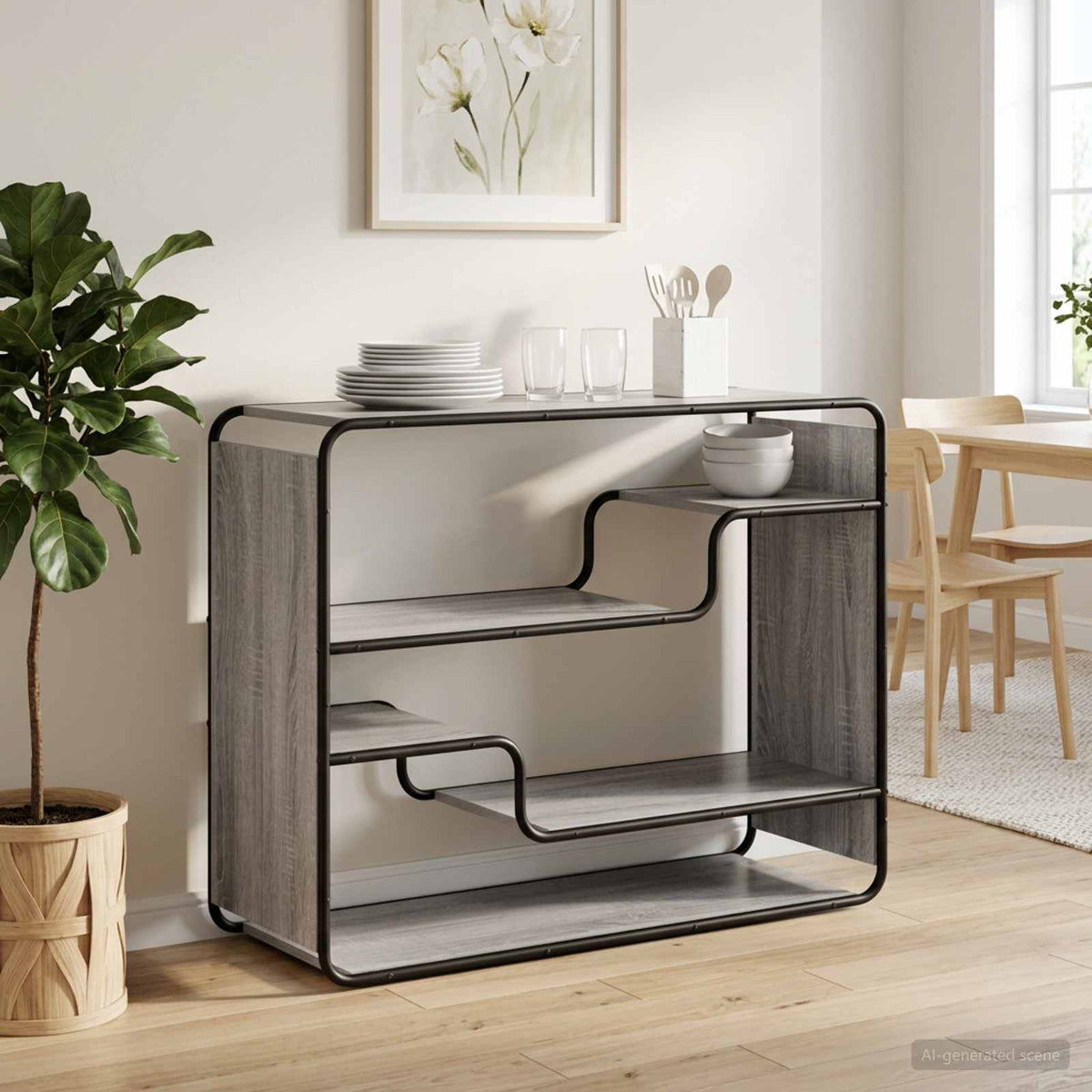Μπουφές Γκρι Sonoma 98 x 37,5 x 75,5 εκ. Επεξεργασμένο Ξύλο