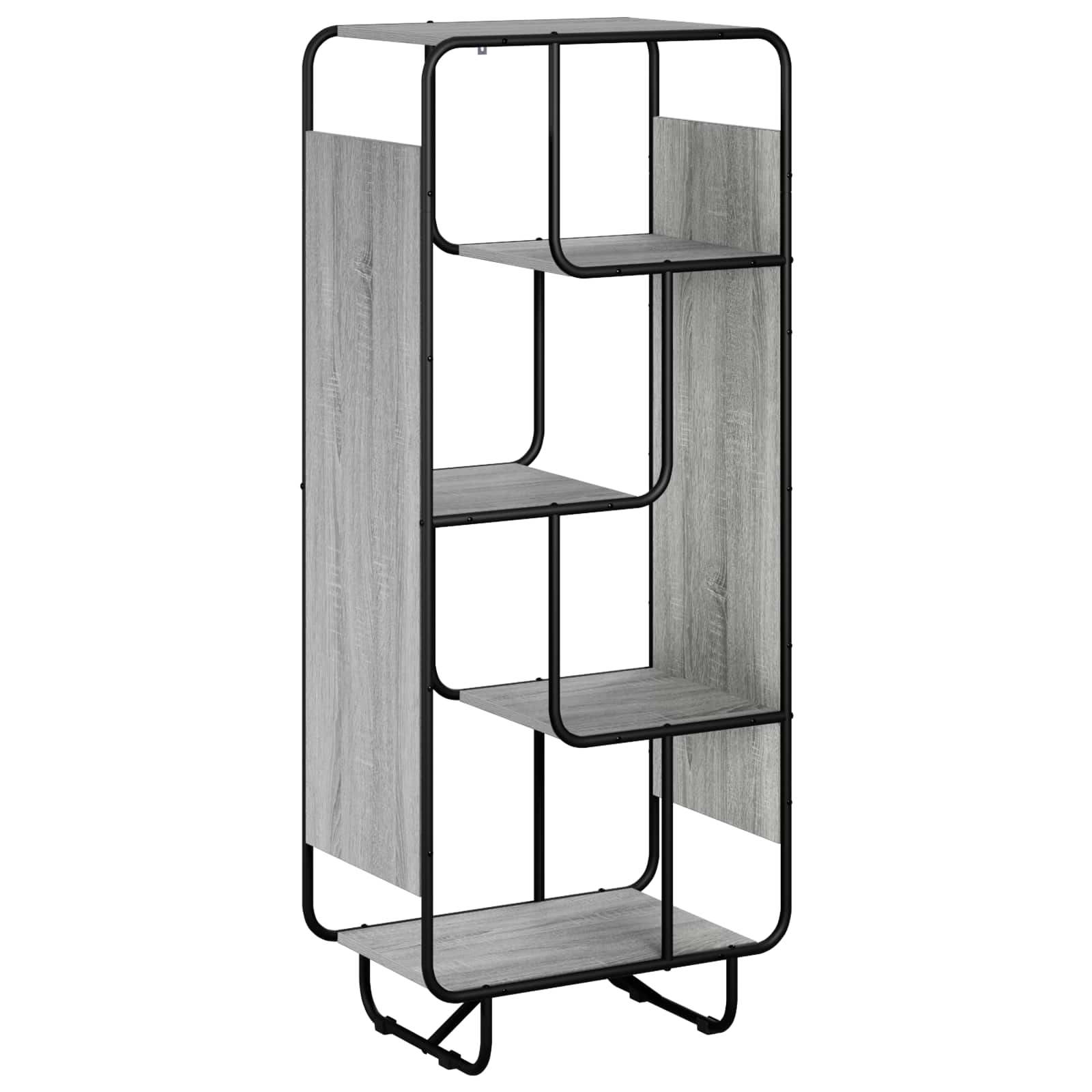 Ψηλός μπουφές Γκρι Sonoma 60 x 37.5 x 144 cm Επεξεργασμένο Ξύλο