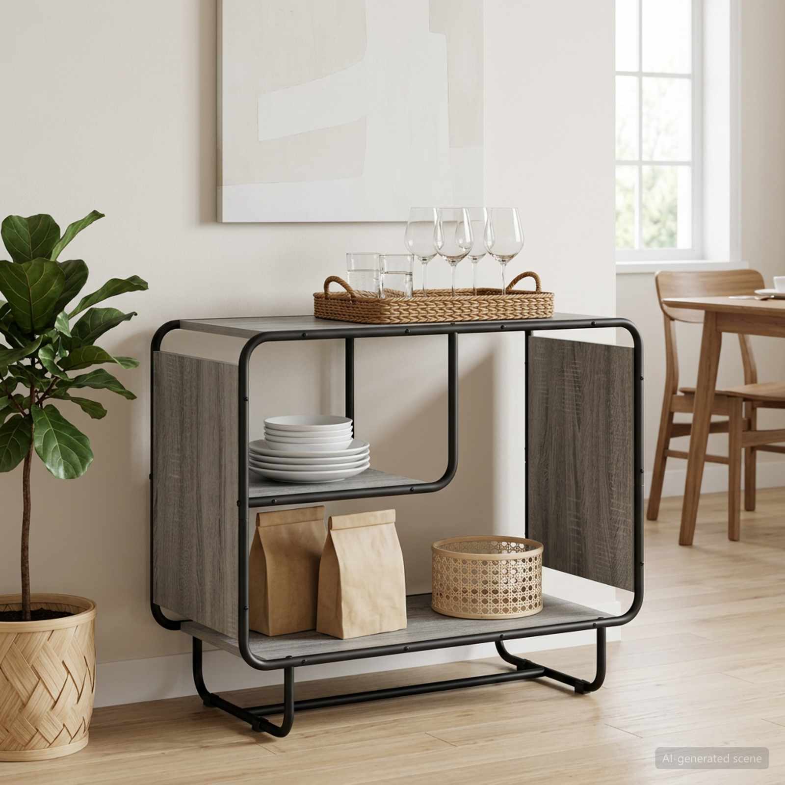 Μπουφές Γκρι Sonoma 80 x 37,5 x 64,5 εκ. Επεξεργασμένο Ξύλο
