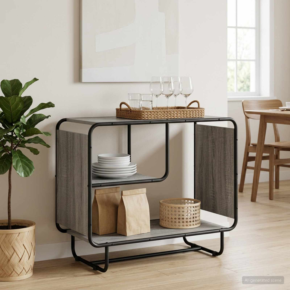 Μπουφές Γκρι Sonoma 80 x 37,5 x 64,5 εκ. Επεξεργασμένο Ξύλο