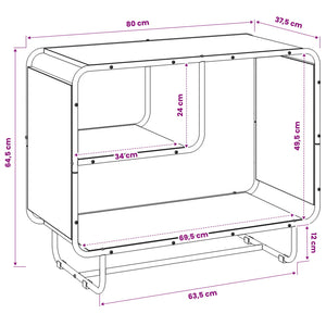 Μπουφές Artisan Δρυς 80 x 37,5 x 64,5 εκ. Επεξεργασμένο Ξύλο