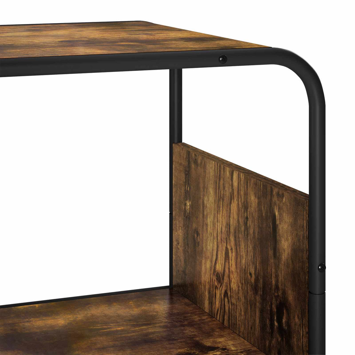 Ψηλός μπουφές Καπνισμένο Ξύλο Δρυός 80 x 37.5 x 144 cm